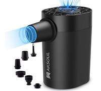 Electric Air Pump for Airbed Inflatables: 4000Pa 200L/min AA Battery Powered Mini Portable Vacuum Pumps Small Inflator for Pool Swimming Inflatable Travel Mattress Camping Air Bed