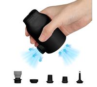Electric Air Pump, Portable Rechargeable 1800mah Electric Pump for Inflatables, Inflate Deflate for Air Mattress, Pool Toys, Floats, Swimming Ring, Air Bed, Vacuum Storage Bags (Black)