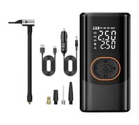 Electric Air Pump - Wireless Cordless Smart Inflator With 4 Modes And 3 Light Options | Rechargeable Digital Pressure Device, Portable Tyre Filling Tool, Compact Inflation Accessory For Car Bike Motor
