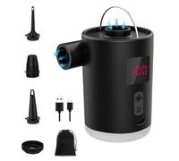 Electric Air Pump with LED Light, 4 KPa Electric Air Pump with Fast Inflating/Deflating, 4000mAh Electric Pump with LED Display, Portable Air Pump for Kids Paddling Pool, Airbed, Inflatable Boat