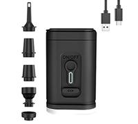 Electric Air Pump with Lights Wireless Compressor USB Charging Inflator/Deflator Pumps for Outdoor Camping -A