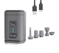 Electric Air Pump with Lights Wireless Compressor USB Charging Inflator/Deflator Pumps for Outdoor Camping -C