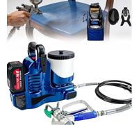 Electric Airless Paint Sprayer, Portable Commercial Airless Sprayer, 1.2L Capacity, 6-Speed Adjustment, Wall Spray Gun with Hose, for Wall Painting, Latex Paint