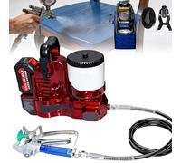 Electric Airless Paint Sprayer, Portable Commercial Airless Sprayer, 1.2L Capacity, 6-Speed Adjustment, Wall Spray Gun with Hose, for Wall Painting, Latex Paint