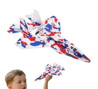 Electric Airplane Toy, Soft Foam Airplanes Rechargeable, Electric Fly Model Plane with Function, for 7-14 Years Old Boys Girls