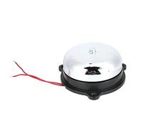 Electric Alarm Bell 100mm 4in Non Sparking Signal Alarm with Pure Copper Coil Loud Clear Sound for Schools Factories Stainless Steel Material Easy Installation (DC12V)