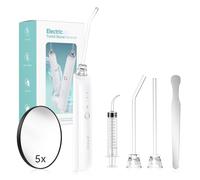 Electric Almond Stone Removal Set, 3 Stages Almond Extraction with LED Light, Syringe, Tongue Spatula, Easy to Remove Almond Stones and Stop Evil