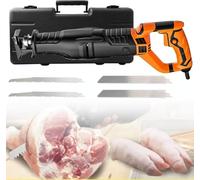 Electric Alternative Saw, Butcher Bone Saw, Butcher Sabre Saw for Supermarket/Restaurant for Cutting Bones and Frozen Meat, 180° Rotation, Tool Free Blade Change