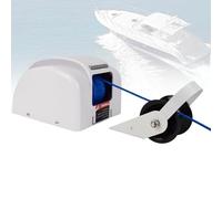 Electric Anchor Winch for Boats, Remote Control, 31m Rope, 318kg Load Capacity, LED Light for Pontoon, Yacht, Deck, Fishing Boat (Wireless + Wired)