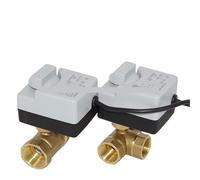 Electric and Manual Ball Valve Brass Motorized 2 3 Way Air-Conditioning Solar Water Tap Wire Control 220V(DN50,220V 2 Way)