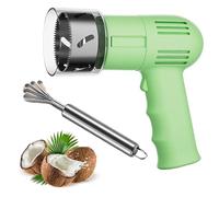 Electric and Manual Coconut Opener with Durable Silicone Handle and Stainless Steel Scraper for Kitchen and Home Use