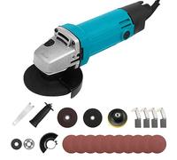 Electric Angle Grinder,850W Mini Electric Angle Grinder with 2 Angle Grinding Disc & 1 Polishing Wheel,Handheld Grinder Cutter Machine for for Masonry Concrete Tile Metal Steel Cutting