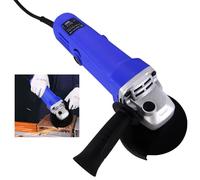 Electric Angle Grinder for Ceramic Tiles Stone Wood Cutting Grinding Polishing, 750W Angle Grinder Machines with Cutting Discs/Wheel Cover/Side Handle/Wrench/Carbon Brush