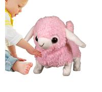 Electric animal toy simulation cute interactive plush animated lamb, Portable sleeping pet buddy for Easter birthday Children’s Day, Durable practical accessory for kids and play