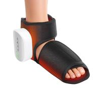 Electric Ankle Foot Massager with Heat, 3 Modes 4 Intensities Air Compression Massager for Foot Ankle, Cordless Dual-Zone Heating Pad for Swelling, Sprain, Arthritis Pain Relief