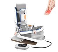 Electric Ankle Joint Rehab Equipment, Adjustable Strength & Static Traction for Pain Relief, Ligament Injury & Dislocation Recovery