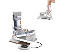 Electric Ankle Joint Trainer, Rehabilitation Device for Pain Relief, Adjustable Strength with Remote/Manual Compression & Static Traction Correction