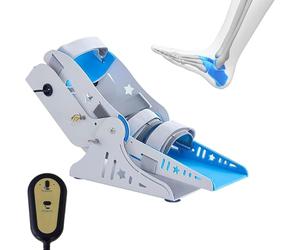 Electric Ankle Rehabilitation Trainer with Remote Control -Motorized Leg Exercise Machine Adjustable 9-Speed Joint Exerciser for Full Range Motion, Strength & Flexibility Recovery(Semi-Automatic)