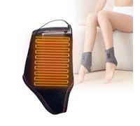 Electric Ankle Warmer - Thin Ankle Support with Heating, Timer & Power Bank Function, USB-Powered, 45℃/55℃/65℃, Machine Washable, Black
