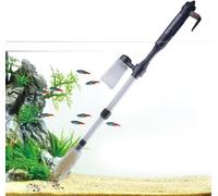 Electric Aquarium Gravel Cleaner, USB Rechargeable Fish Tank Vacuum | USB rechargeable aquarium vacuum removes gravel debris and fish waste with adjustable suction and telescopic tube.