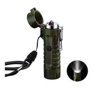 Electric Arc Lighter LED Portable Outdoor Flashlight - Plasma Windproof Lighter - USB Rechargeable - Camping Lighter, Climbing Candle Kitchen- Men's Gifts