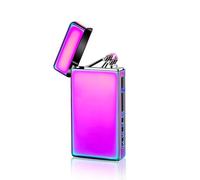 Electric Arc Lighter USB Rechargeable Lighter Windproof Lighters Gift for Christmas, Family Friend, Camping, Barbecue Party (Rainbow)