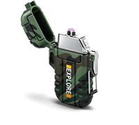 Electric Arc Plasma Lighter USB C Rechargeable, Flameless Windproof Lighter for Outdoor Camping and Hiking, Pocket Lighters for Men, Stocking Fillers for Men