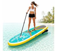 Electric Assisted Inflatable SUP Board with Paddle Steering Design 500W10A