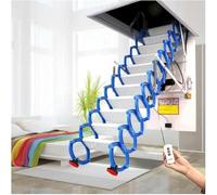 Electric Attic Ladder Folding Telescopic Pull Down Hidden Stairs Ceiling Mounted Loft Access