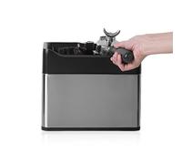 Electric Automatic Coffee Grounds Cleaner for Espresso Machine Handle - with Brush and Powder Wiper Cleaning Machine - Commercial 58mm Coffee Portafilter Cleaner