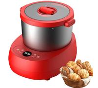 Electric Automatic Dough Mixer, Stainless Steel Kneading Machine for Pizza Making and Baking