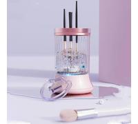 Electric Automatic Makeup Brush Cleaner Tool, USB Rechargeable Machine for 7000RPM with Two Silicone Locks for Drying, Ideal for Mother Day, Birthdays and Anniversaries