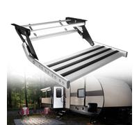 Electric Automatic Manual Step for Motorhome and Caravan with Light, 150 kg Capacity, Dual Layer Electric LED