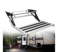 Electric Automatic Manual Step for Motorhome and Caravan with Light, 150 kg Capacity, Dual Layer Electric LED