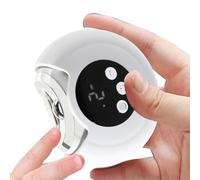 Electric Automatic Nail Clip, 3 Adjustable Speeds, Fingernail Cutter and Polisher 2 in1 Nail Scraps Storage, Rechargeable Fingernail Trimmer for Kids Adults