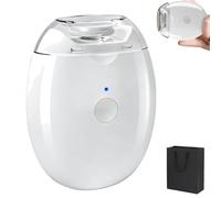 Electric Automatic Nail Clipper, 2026 Upgraded Rechargeable Universal Automatic Fingernail Grinder with LED Light, 3-Speed Silent Polishing Trimmer for Seniors, Adults and Weak Hands (1Pc)