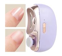 Electric Automatic Nail Clipper - Electrics Nails Clipper, Fingernails Cutter for Kids, Rechargeable with Led Light, Automatics Nail Polishing Grinder for Caregivers, Home, Travel, Care, Adults,