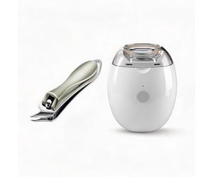 Electric Automatic Nail Clipper & Trimmer, Oblique Nail Clippers 3-in-1 Nail Grinder with LED Light & 3 Variable Speeds, Gentle & Quiet Trimming for Nails, Safe for Seniors, Adults, Infants & Newborns