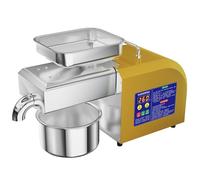 Electric Automatic Oil Press Machine for Seeds & Nuts, Hot/Cold Oil Extractor for Olive, Coconut, Almond, Home Oil Expeller