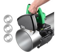 Electric Automatic Pipe Cutting Machine, Heavy-Duty PVC Pipe Cutter, Cuts 15-400mm, Fast Tube Cutter for Stainless Steel, Plastic Hoses & Electrical Pipes