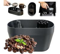 Electric Automatic Portafilter Cleaner, Espresso Machine Cleaning Station with Brush System, Coffee Grounds Knock & Rinse Tool, Barista Cleaning Box for 51/54/58mm Portafilters