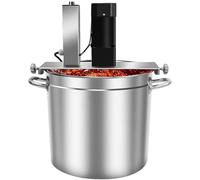 Electric Automatic Pot Stirrer - Stainless Steel - Adjustable Speed & 4-Blade Scraper - High Torque Motor for Soup, Sauce, Jam - Ideal for Household & Commercial Use
