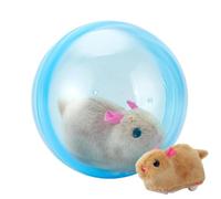 Electric Automatic Rolling Ball Toy with Sound | Fake Hamster Bunny Interactive Ball, Boredom Relief Chasing Pet for Dogs Cats, Indoor Outdoor Home Apartment Living Room (Blue)