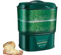 Electric Automatic Seed Sprouter, 2 Layers with Thermostat and Water Circulation, Energy Efficient for Healthy Bean Sprouts Development