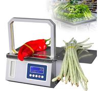 Electric Automatic Strapping Machine for Bundling with 11mm Tape, Ideal for Supermarket Vegetable Packaging