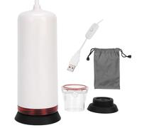 Electric Automatic Vacuum Pump Mini Portable USB Powered Vacuum Suction Machine White ABS 5V 3L MIN for Travel Storage Bags Food Clothes Quilts Wardrobes Refrigerators