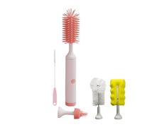 Electric Baby Bottle Brush Set Offering Complete Rotation and Two Cleaning Modes for Profound Cleaning of Bottles Cups and Straws Food Grade Silicone Bottle Brush