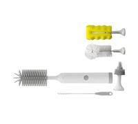 Electric Baby Bottle Brush Set Offering Complete Rotation and Two Cleaning Modes for Profound Cleaning of Bottles Cups and Straws Food Grade Silicone Bottle Brush