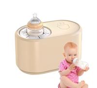 Electric Baby Bottles, Shaker Formula Mixer, Rechargeable Milk Maker with Constant Temperature Control Warmer, Automatic Bottle Mixer for Home, Outdoor Feeding, White, Light Coffee