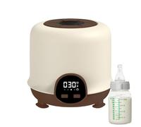 Electric Baby Milk Shaker, Automatic Bottle Mixer, Low Noise 360° Bidirectional Stirring, LED Display, (6.02x5.71x5.71 inches), Ideal for Formula Mixing, Anti-Bloating